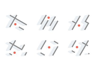 Icon set. Metropolis Ventures. abstract clean design embacy icon icon set minimal vector