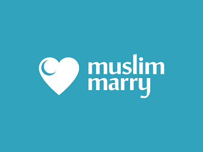 Muslim Mary Logo Dribbble heart logo marry moon muslim