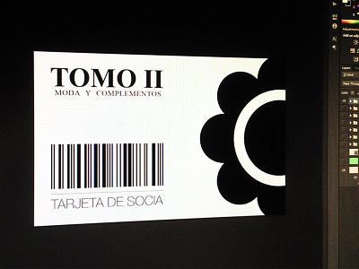 Tomo II Membership Card back and white bw card loyalty membership