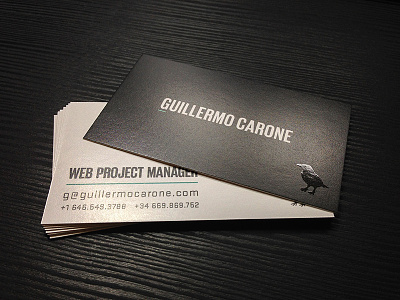 Web Project Manager Business Card business card card uv gloss