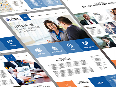 Optimags Web Redesign corporate redesign template web