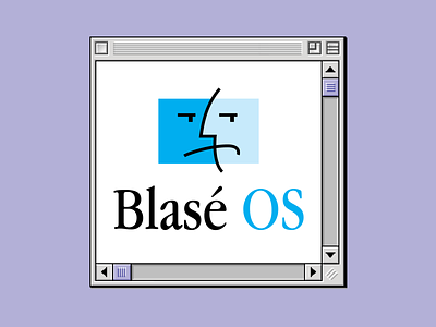 Blasé OS apple computer copeland geek illustration mac mac os operating system retro vector vintage