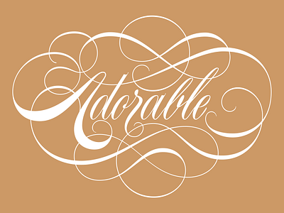 Adorable Flourished Script