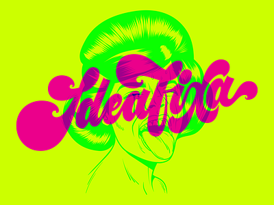 IdeaFixa Fan Art art brasil brazil design fan art ideafixa illustration lettering psychedelic retro surrealism tipografia type typography vector vintage