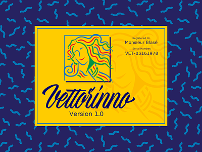 Vettorino Vector Software art computer design geek illustration lettering pop art retro screen software type typography vector vector art vintage