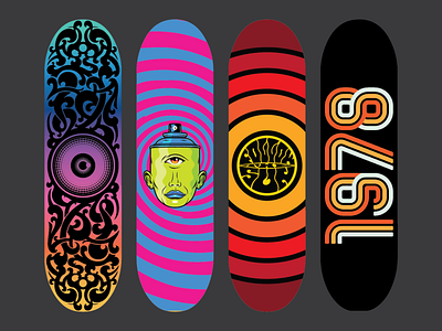 This is Blasé Skateboards art design illustration lettering psychedelic retro skateboard surrealism type typography vector vintage