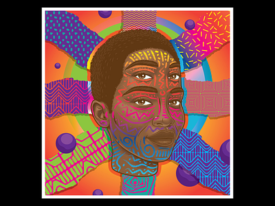 Tribal Queen Digital Painting african afro art black design illustration mulher mulher negra negra surrealism vector woman