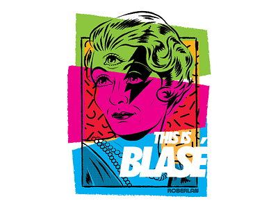 This is (Pop) Blasé art color design illustration lettering pop pop art popart psychedelic retro surrealism type vector vintage