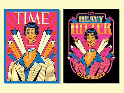 The Heavy Hitter 1978 art design illustration magazine magazine cover magazine design psychedelic retro surrealism vector vintage