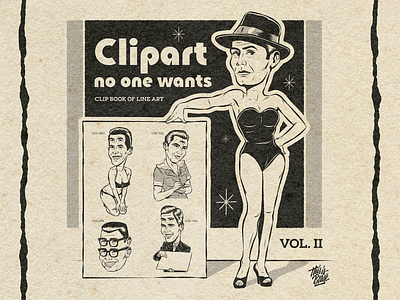 Clipart no one wants Vol. II advertising art book clipart design illustration old print retro surrealism vector vintage