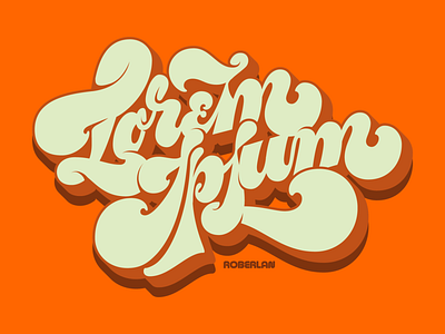 Lorem Ipsum art color contrast design funky handlettering illustration lettering psychedelic type typography vector