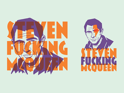 Steven Effin McQueen Logo branding design geometric illustration logo logotype midcentury retro vector vintage