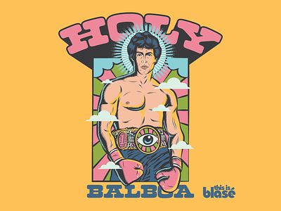 Holy Balboa design fanart graphic design holy illustration movie popart retro rocky vector vintage