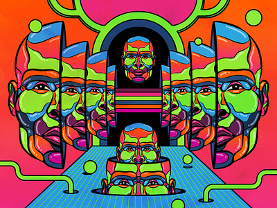 Psychedelic Character Explorations by Roberlan Borges Paresqui on Dribbble