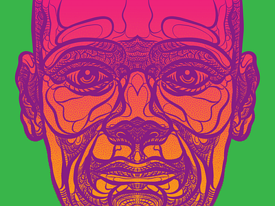 Face Study art design face human illustration psychedelic surrealism vector