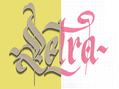 Letra caligrafia fraktur hand lettering letra lettering tipografia type typography