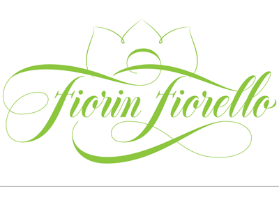 Final logo approved design flower lettering logotype tulip typography vector