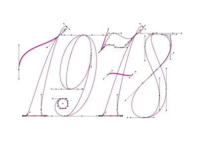 Numerals hand lettering lettering numeral script tipografia type typography vector