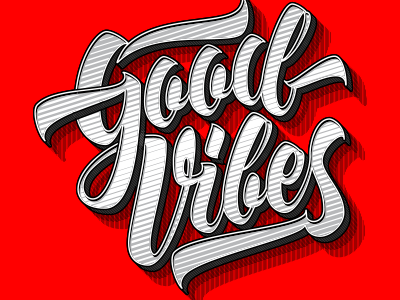 Good Vibes Brush Lettering