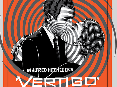 Vertigo Poster alfred hitchcock movie poster retro vector vertigo vintage