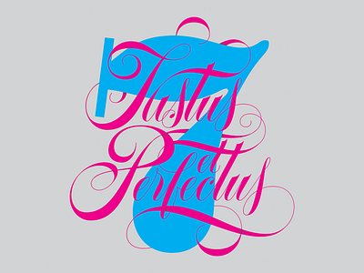 Justus et Perfectus lettering typography