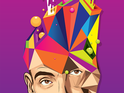Head Astaire abstract surrealism vector