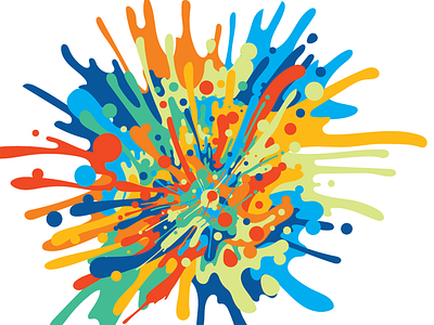 Splash Color abstract color vector