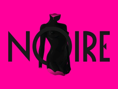 Noire Logo art black color logotype noir preto psychedelic surrealism vector