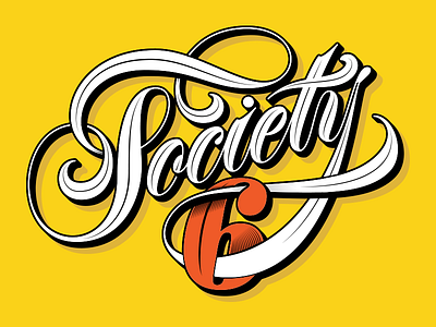 Society6 casual lettering script society6 store typography