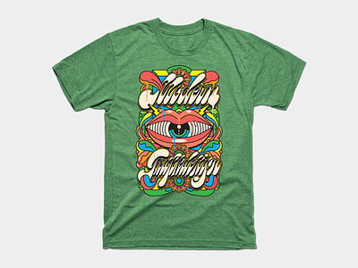 Modern Grafikdesign Tshirt apparel design psychedelic retro tee tshirt vintage