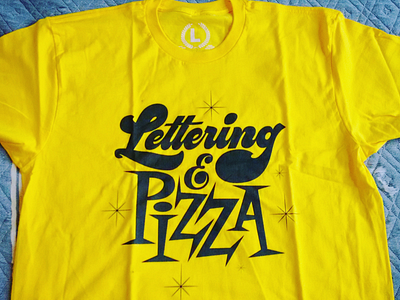 Lettering & Pizza Tee apparel lettering pizza retro tee tshirt typography vintage