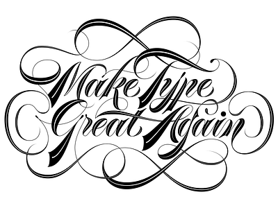 Make Type Great Again lettering