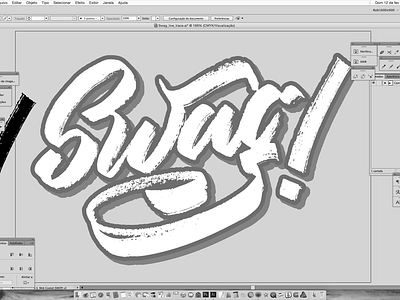 Swag Rough Lettering brushpen casual crayola lettering type typography vector