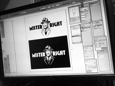 Mister Right branding character graphic design illustration logo logotype retro vector vintage