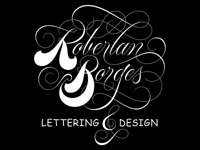 Roberlan Borges ampersand branding lettering logo logotype script spencerian type typography