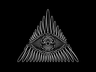 Illuminati Eye flourish illuminati ornamental typography vector