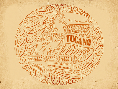 Charutos Tucano art graphic design ornament retro vector vintage