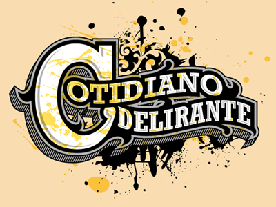 Cotidiano Delirante graphic graphic design retro typography vintage web design
