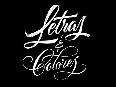 Letras e Colores hand lettering logo logotype sketch typography