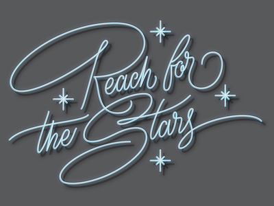 Quote collaboration lettering quote stars typography