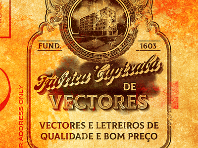Fábrica Capixaba de Vectores branding decay digital grunge retro vector vintage