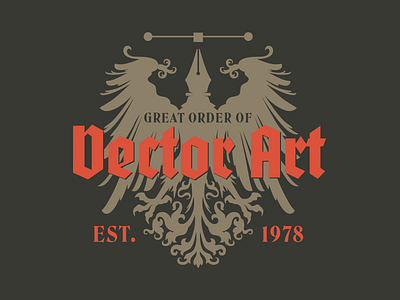 Great Order medieval retro vector vintage