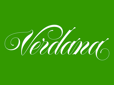 Verdana Green font fonte green script spencerian type type design typeface typography verdana verde