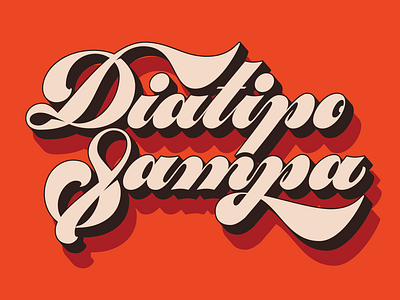 Diatipo Sampa brazil diatipo groovy lettering type typography