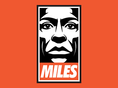 Obey Miles illustration miles davis obey vector
