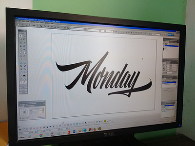 Monday... Oh Monday! brushpen calligraphy casual script design freehand lettering tipografia type typography vector