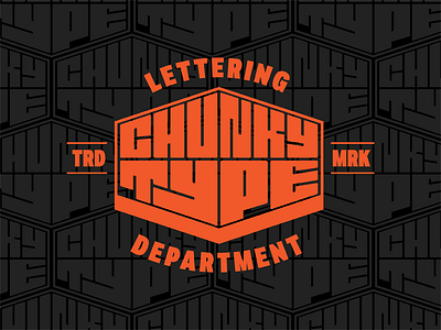 Chunky Type Letter Dept badge branding custom lettering design illustration lettering logo retro type typography vector vintage