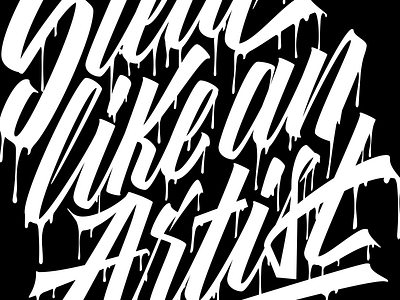 Steal Like An Artist art design lettering life picasso quote type typography