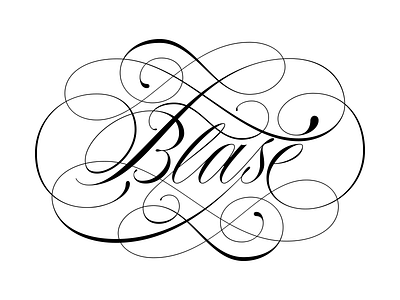 Blasé Script Flourish art branding design flourish lettering logo retro script spencerian type typography vector vintage