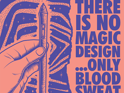 No. Magic. Design. design illustration typography vector